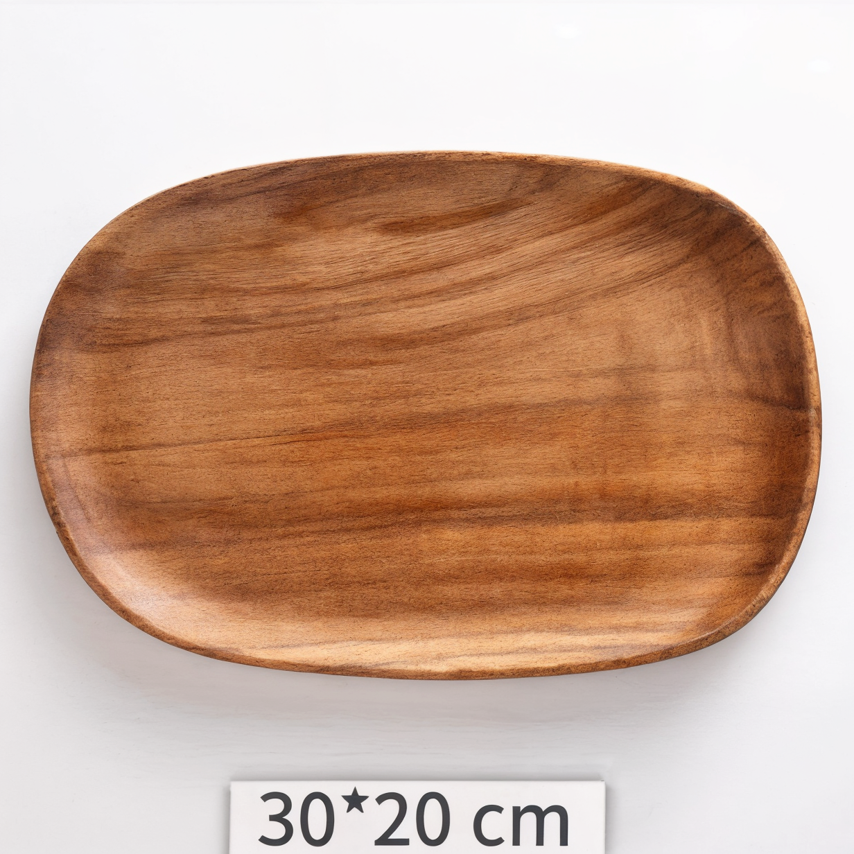 Irregular Solid Wood Plate for Nuts and Snacks