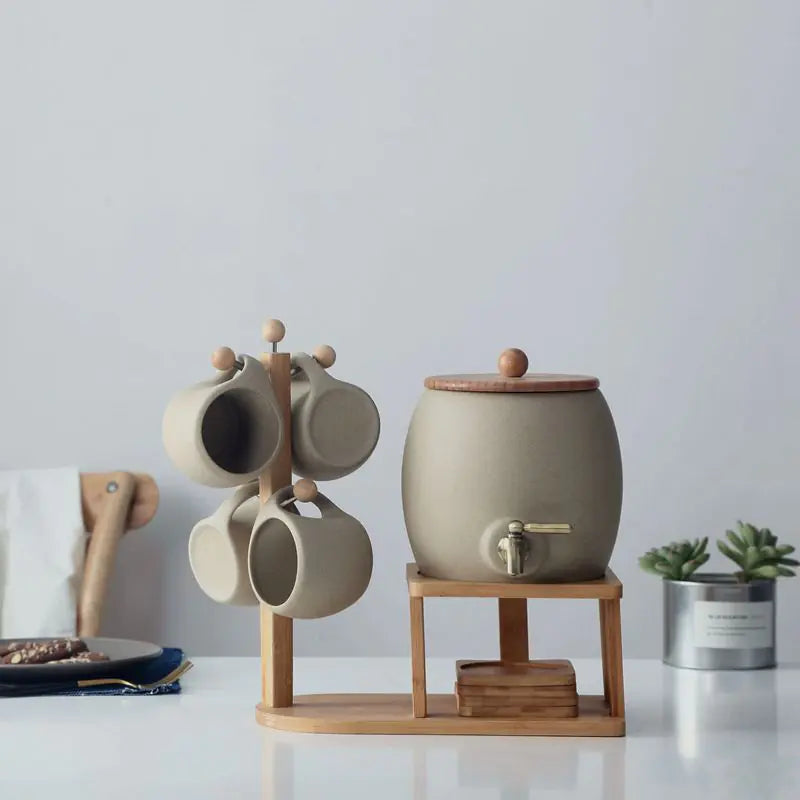 Creative Ceramic Cup Set for Home Use