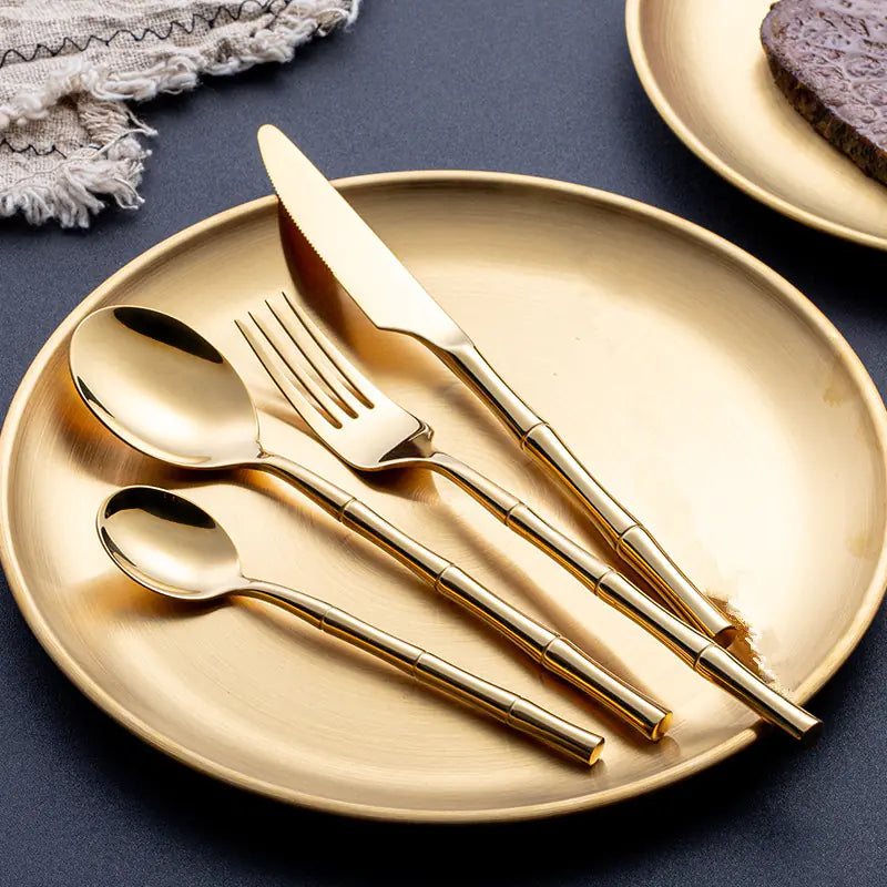 Golden Western Steak Cutlery Spoon Set