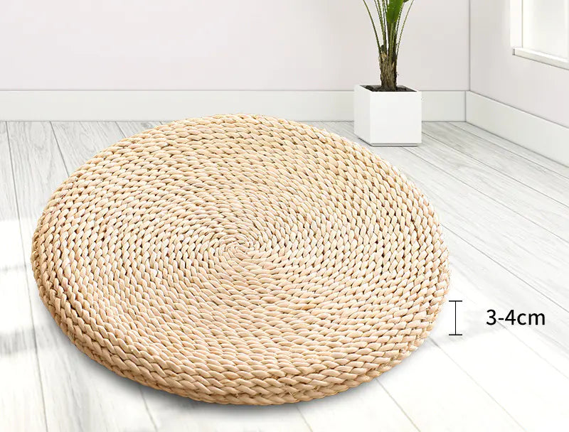 Tatami Flow – Corn Husk Meditation Floor Pillow
