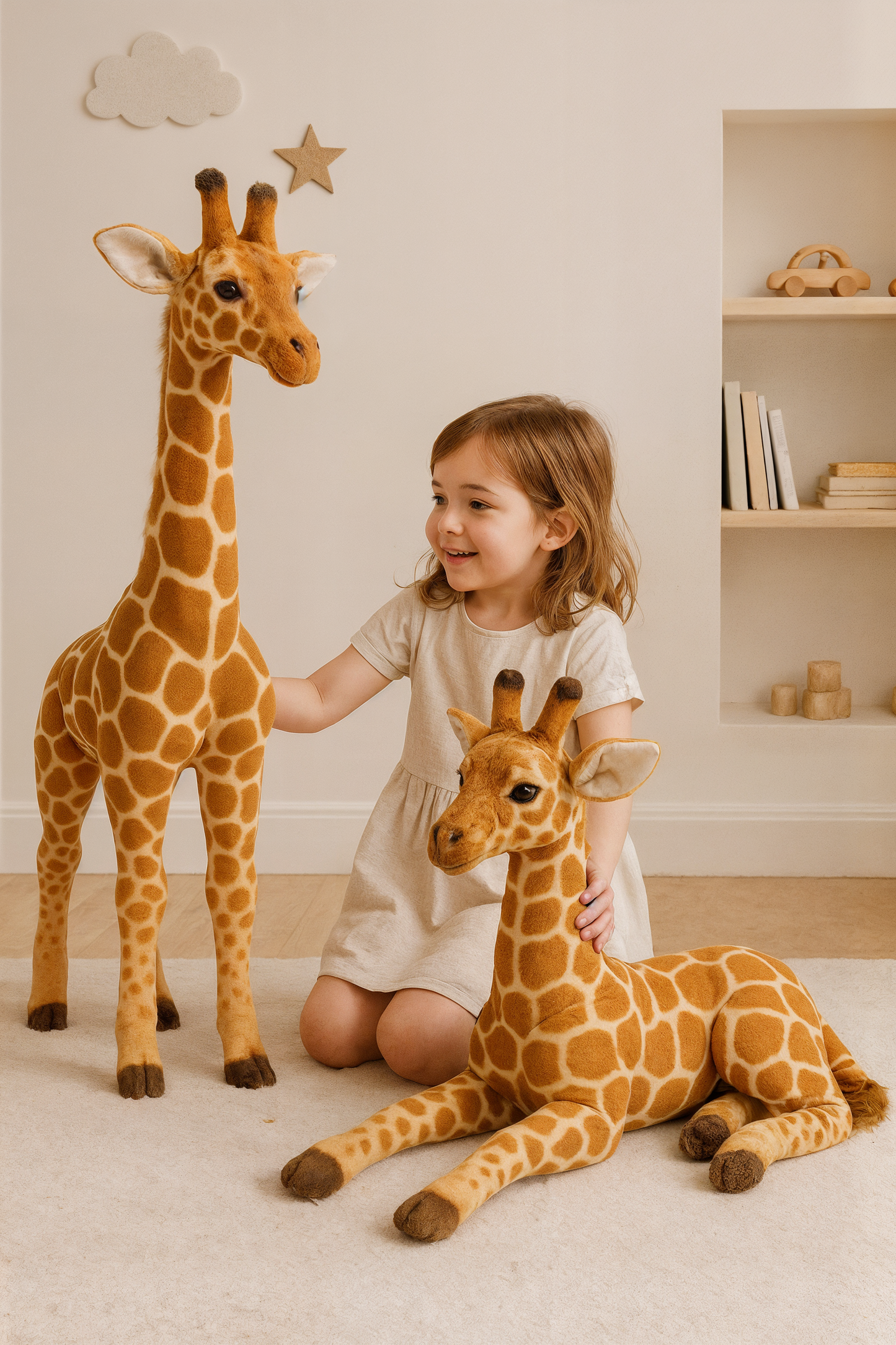 Huge Realistic Giraffe Plush Toy