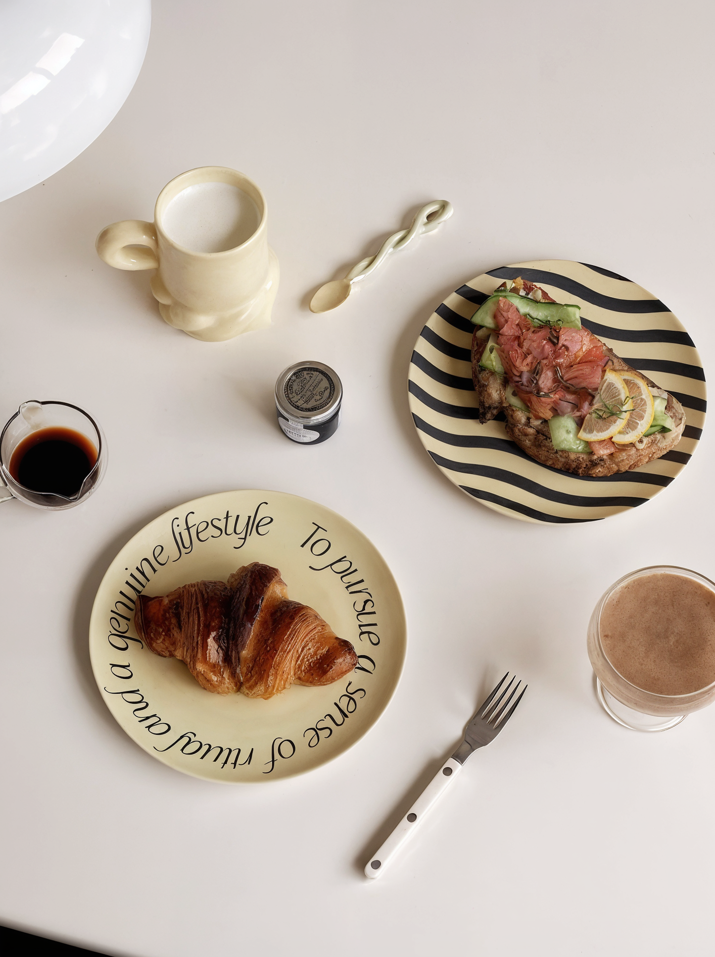 Modern Minimalist Bamboo Powder Plate Tableware