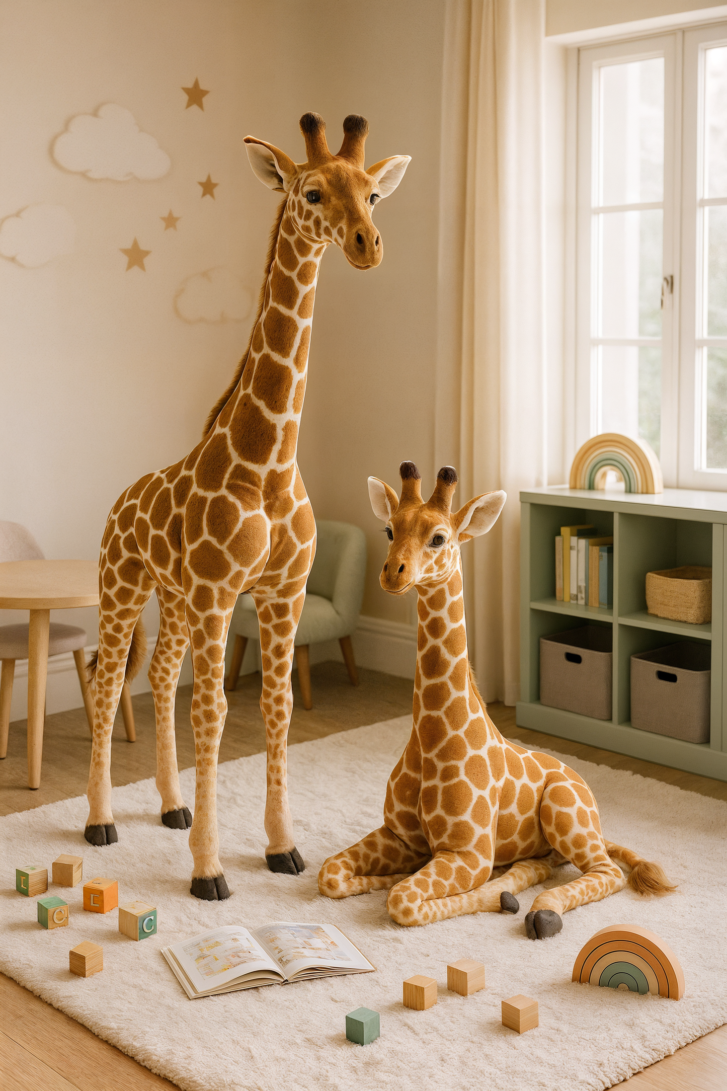 Huge Realistic Giraffe Plush Toy
