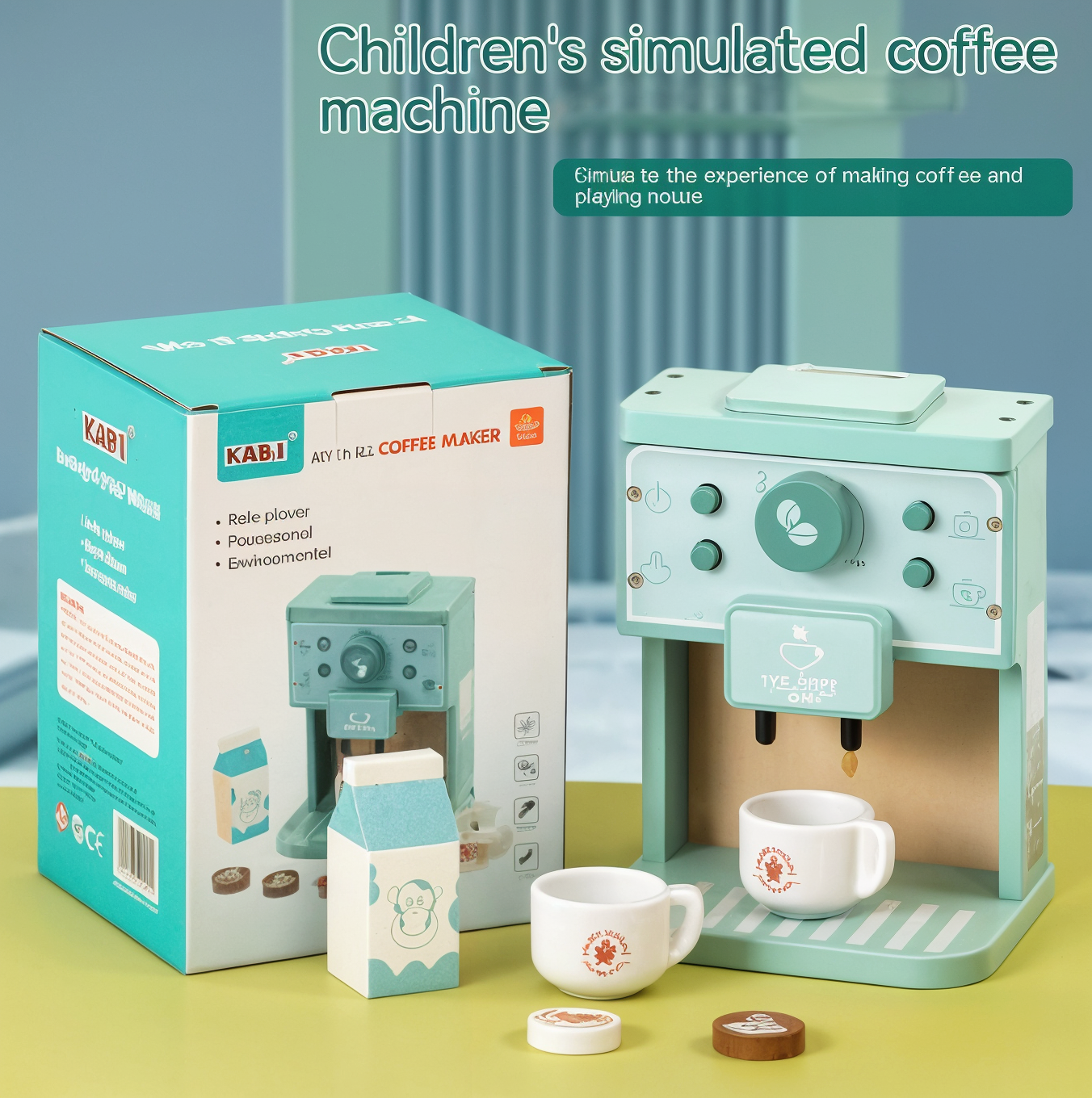 Kids Wooden Tea Party Playset