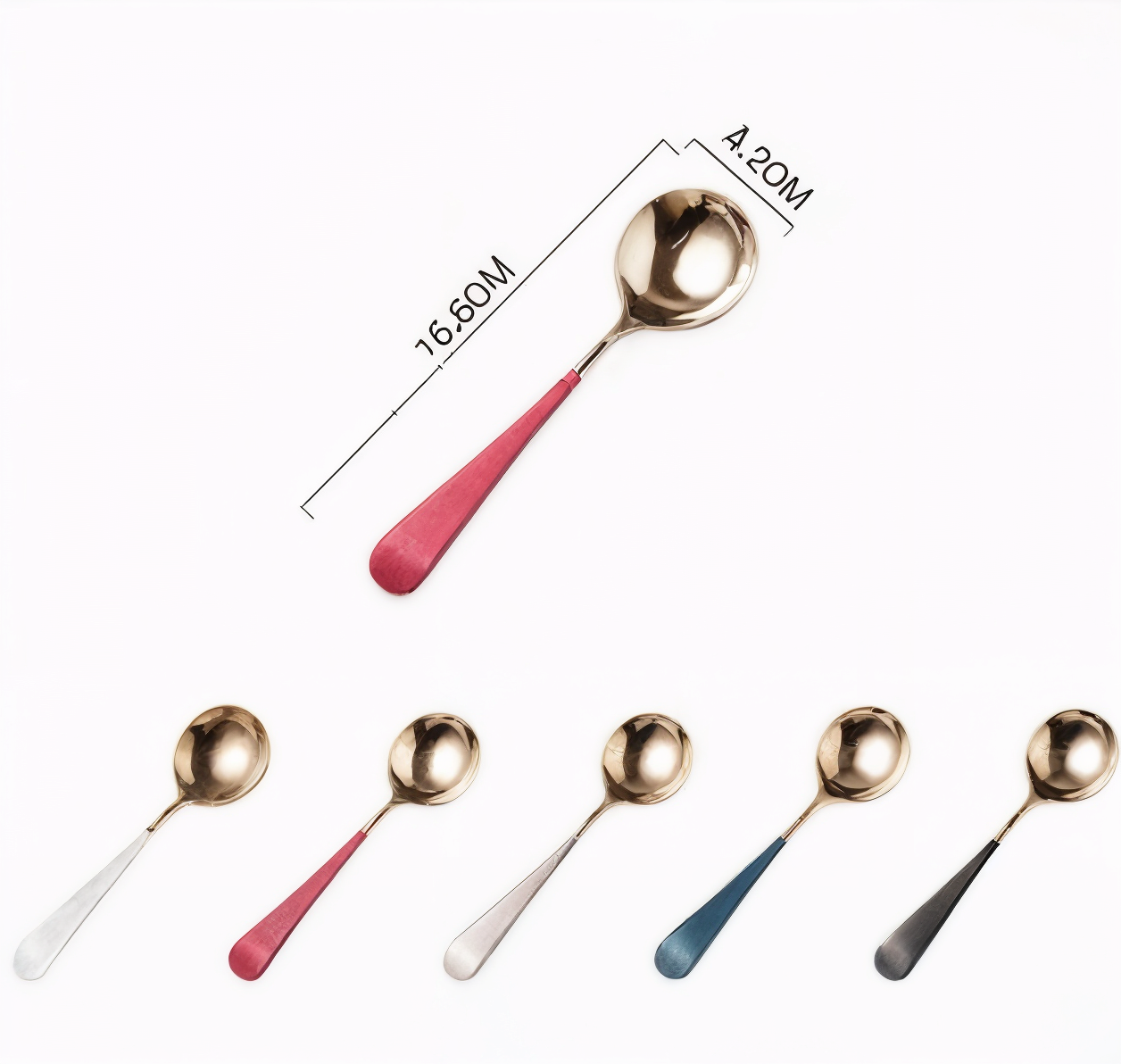 Stainless Steel Cutlery Set with Gold Laser Finish