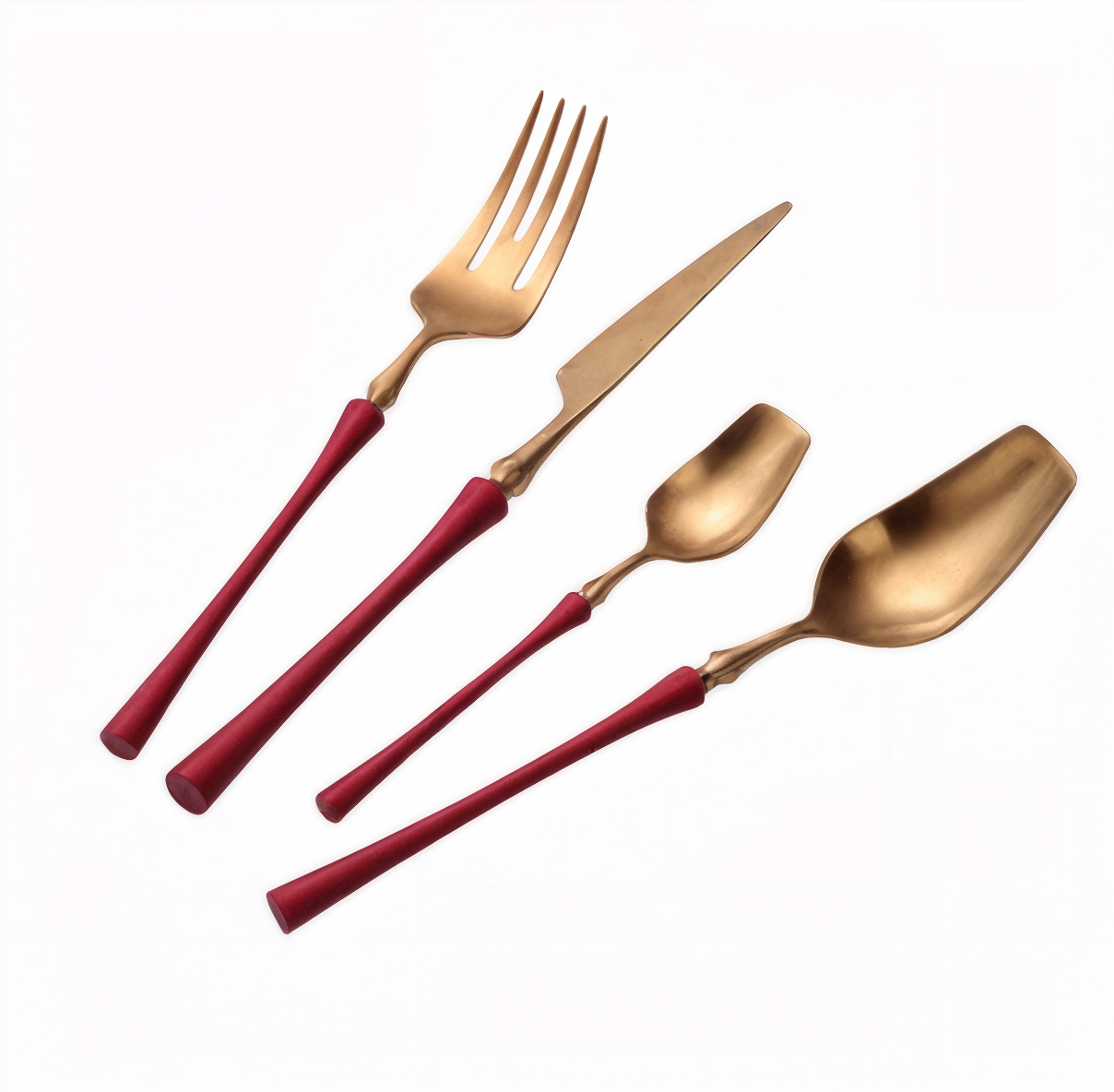 304 Titanium Kitchen Cutlery Set - Stainless Steel (4 pcs)