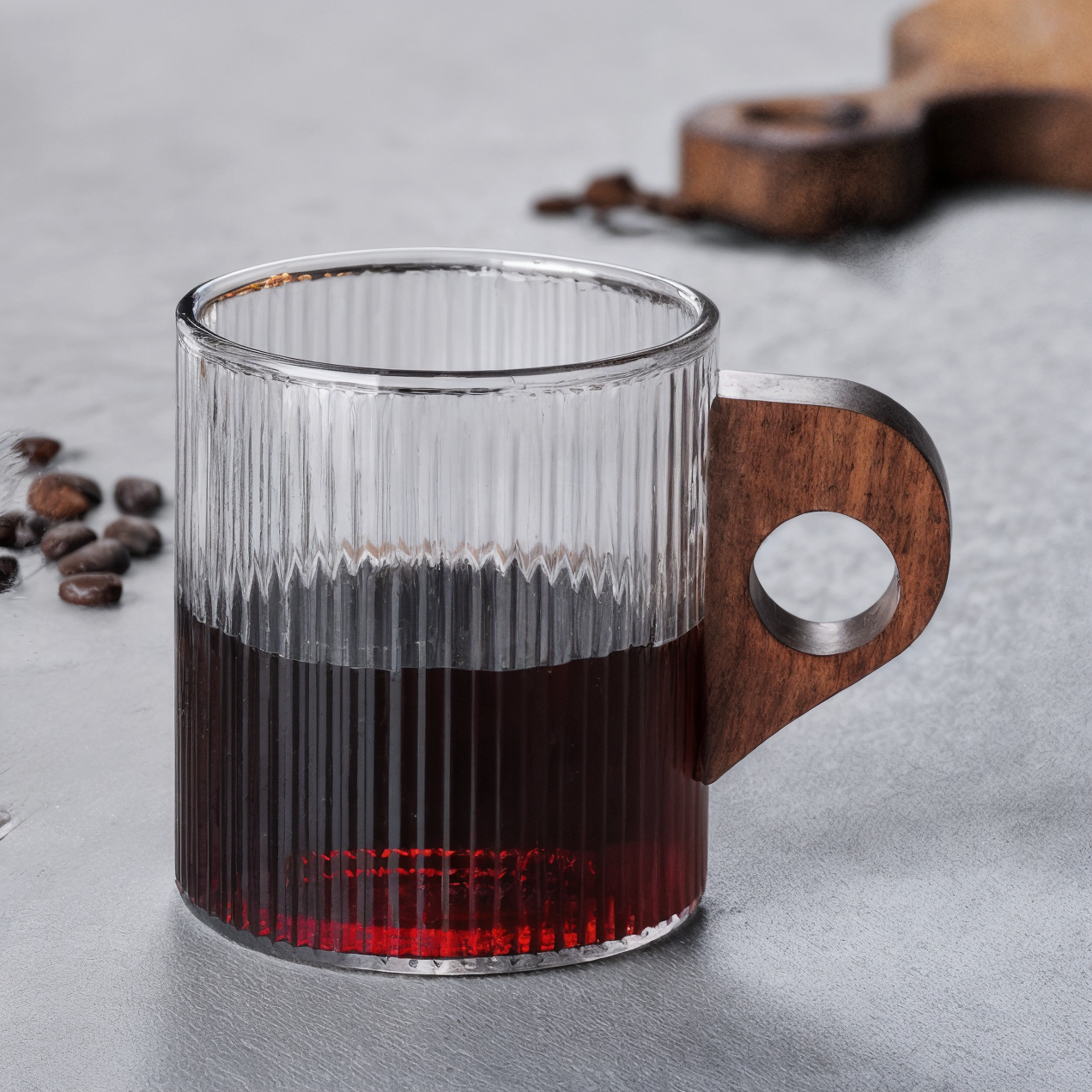 Italian Style Glass Coffee Cup