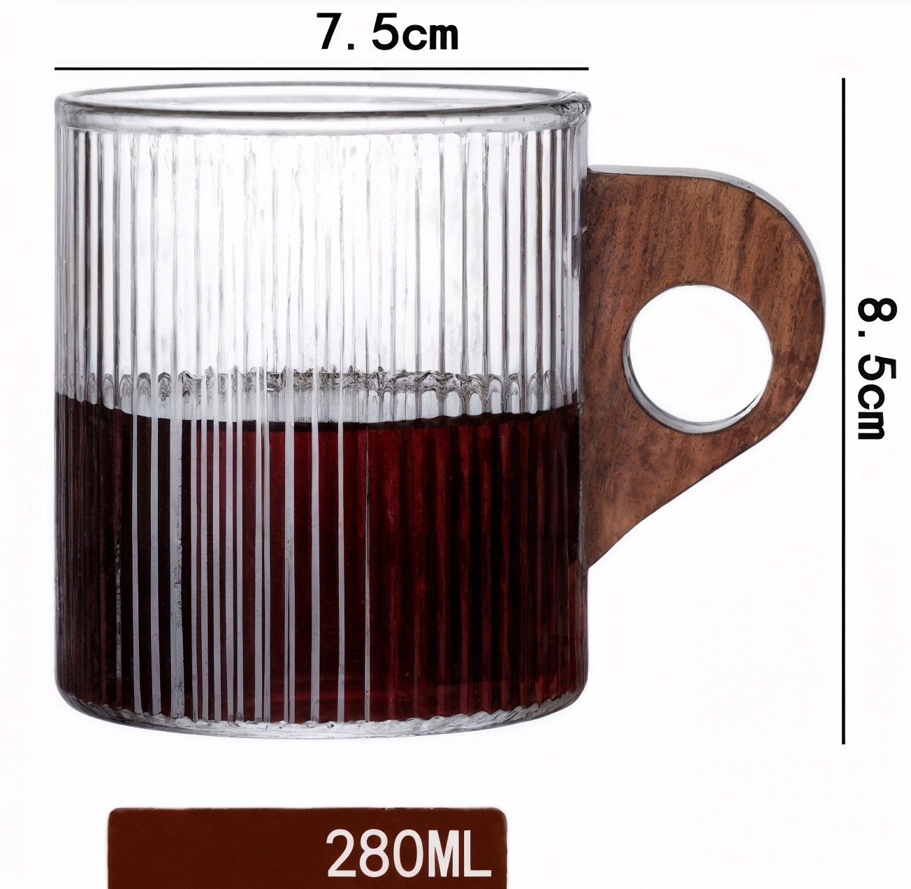 Italian Style Glass Coffee Cup