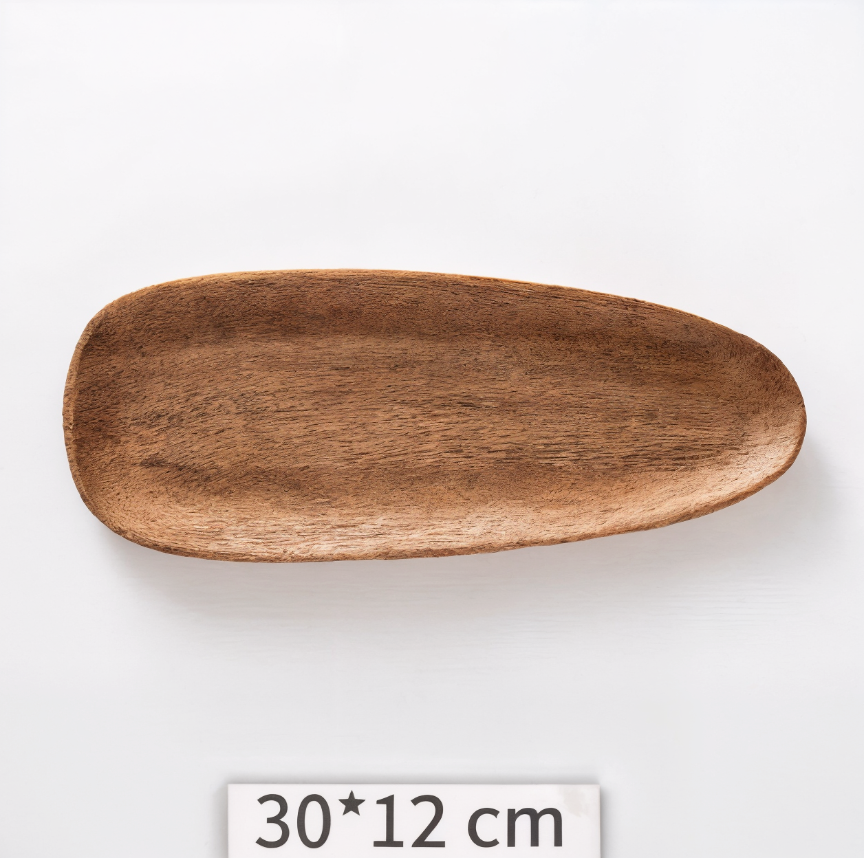 Irregular Solid Wood Plate for Nuts and Snacks