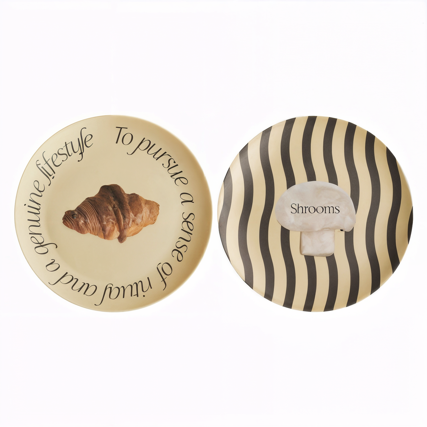 Modern Minimalist Bamboo Powder Plate Tableware