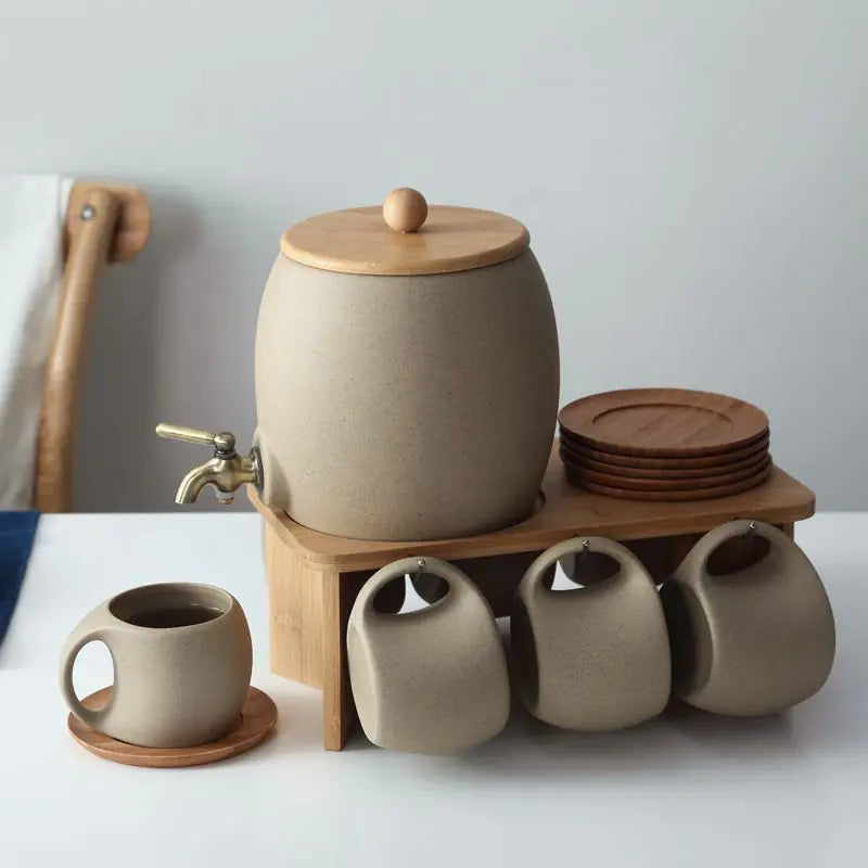 Creative Ceramic Cup Set for Home Use