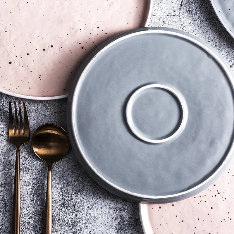 European Ceramic Plate for Steak and Dishes