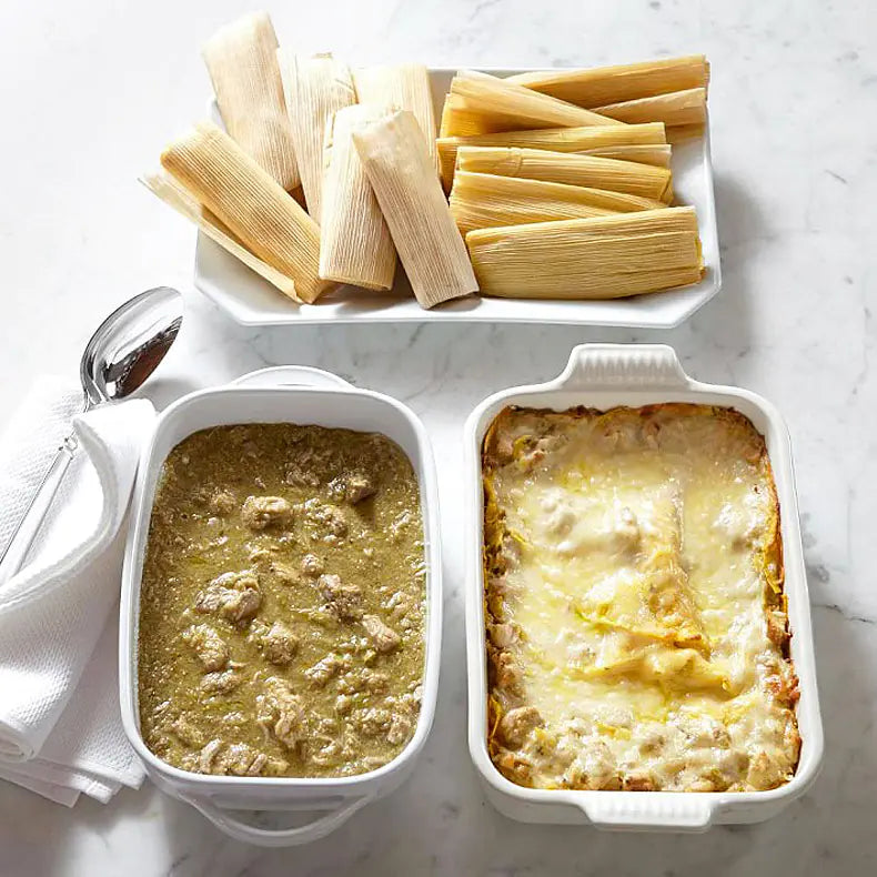 Ceramic Double-Handled Baking Dish and Soup Plate