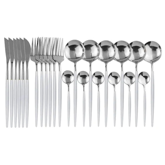 24-Piece Stainless Steel Cutlery Set