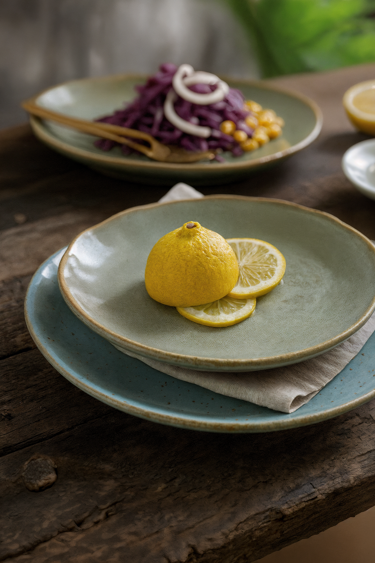 Creative Ceramic Dinner Plate - Round Nordic Design