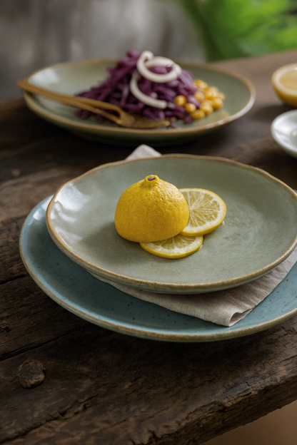 Creative Ceramic Dinner Plate - Round Nordic Design