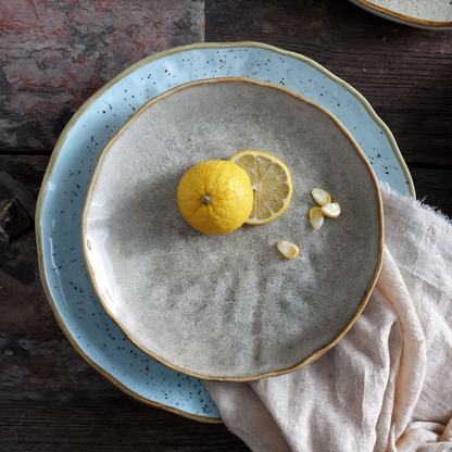 Creative Ceramic Dinner Plate - Round Nordic Design