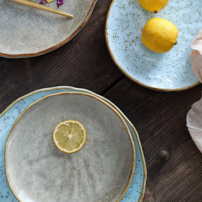 Creative Ceramic Dinner Plate - Round Nordic Design