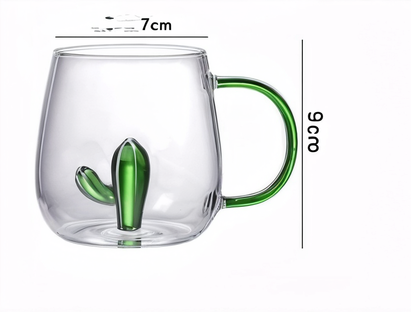 3D Cartoon Glass Cup