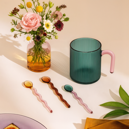 Candy Color Glass Spoon