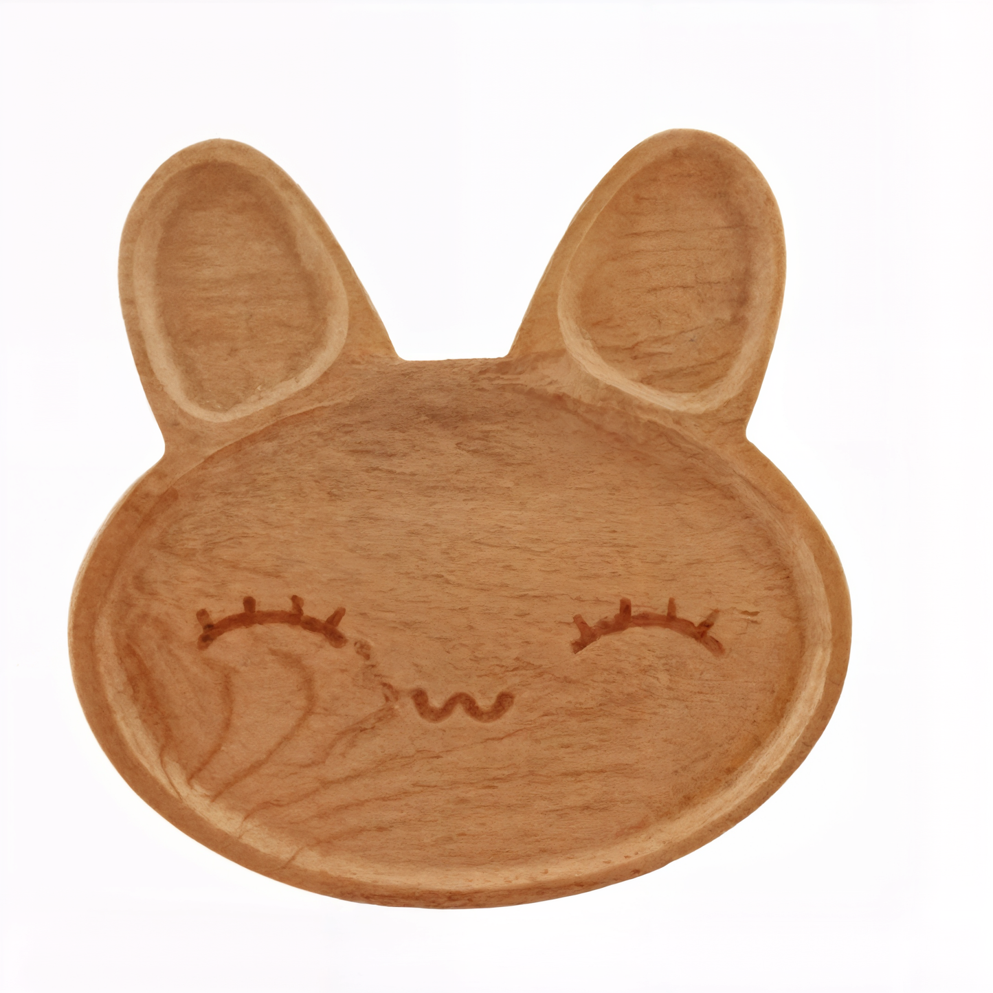 BunnyBite – Eco Wooden Baby Plate with Dividers
