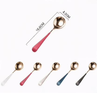 Stainless Steel Cutlery Set with Gold Laser Finish