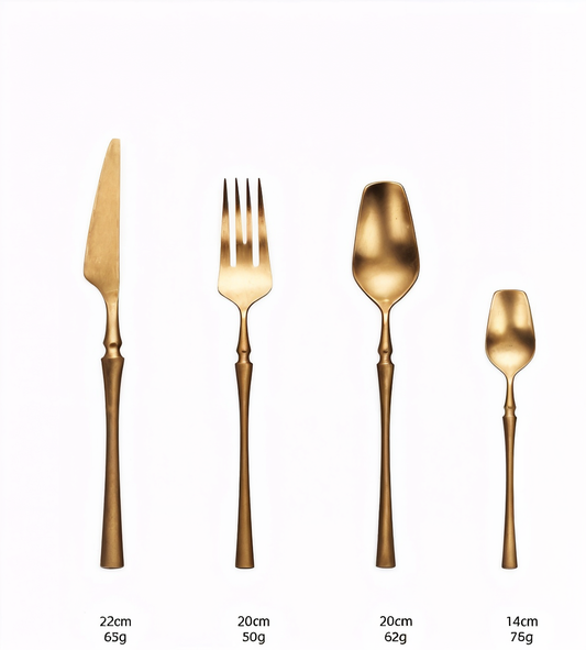 304 Titanium Kitchen Cutlery Set - Stainless Steel (4 pcs)
