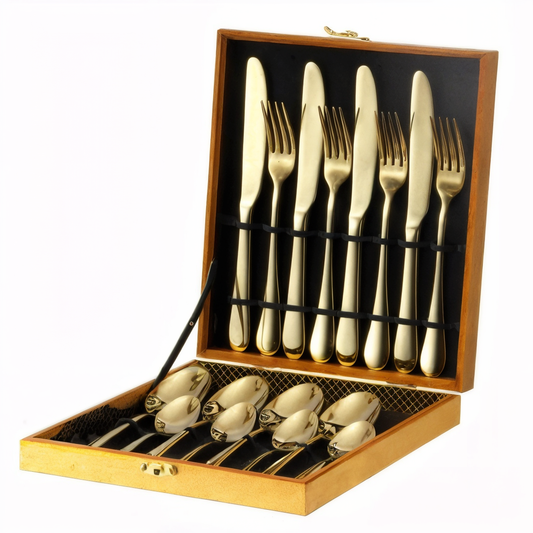 Golden Elegance Cutlery Set