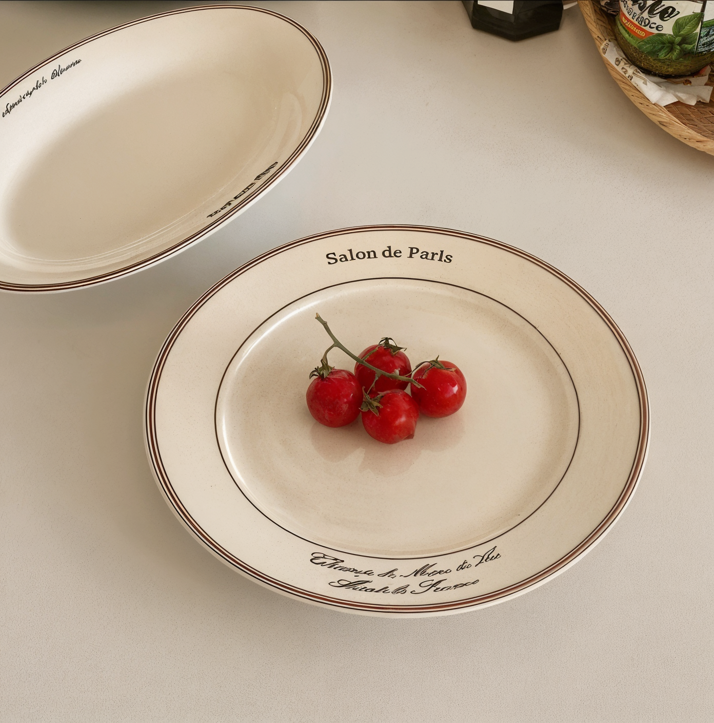 Nordic Simple Ceramic Alphabet Dessert Plate