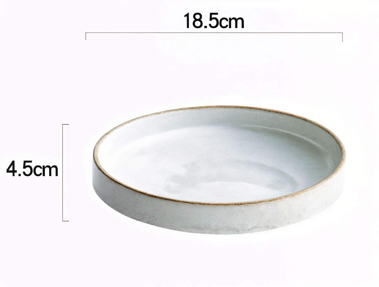 Creative Retro Stoneware Sesame Dinner Plate