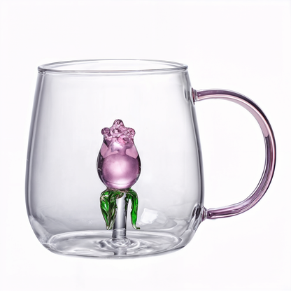 3D Cartoon Glass Cup