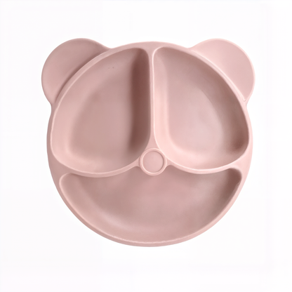 Child Bear Silicone Suction Plate for Tableware