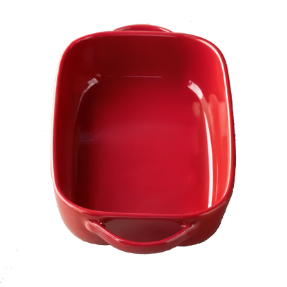 Ceramic Double-Handled Baking Dish and Soup Plate