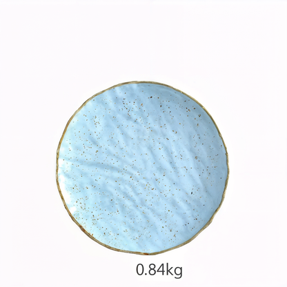 Creative Ceramic Dinner Plate - Round Nordic Design