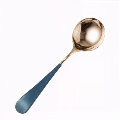 Stainless Steel Cutlery Set with Gold Laser Finish