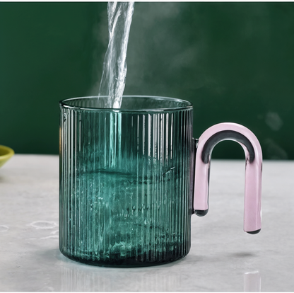 Vertical Pattern Colored Glass