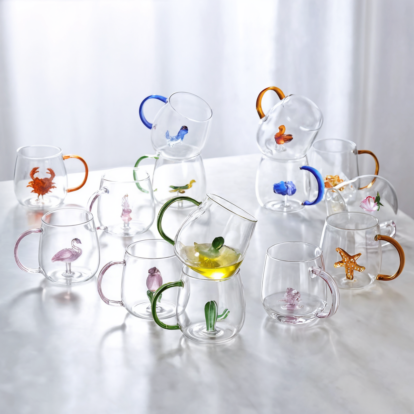 3D Cartoon Glass Cup
