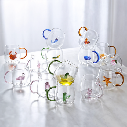 3D Cartoon Glass Cup