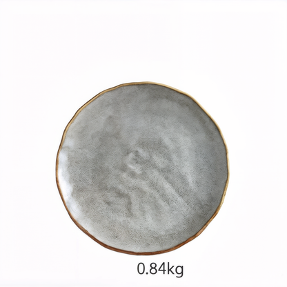 Creative Ceramic Dinner Plate - Round Nordic Design
