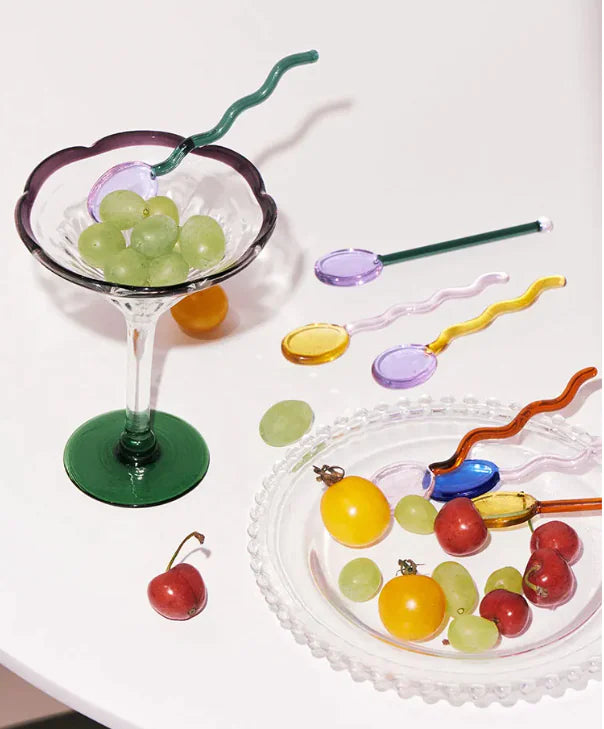 Candy Color Glass Spoon