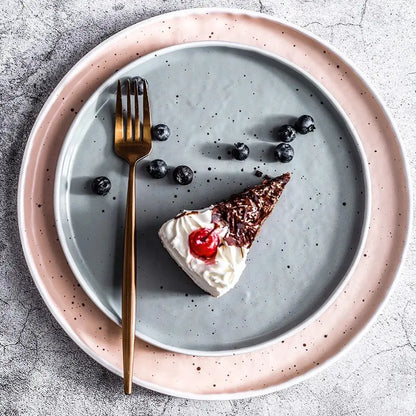 European Ceramic Plate for Steak and Dishes