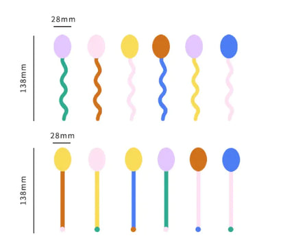 Candy Color Glass Spoon
