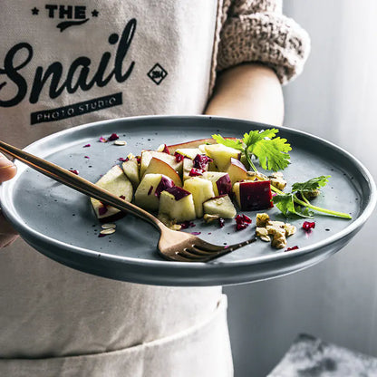 European Ceramic Plate for Steak and Dishes