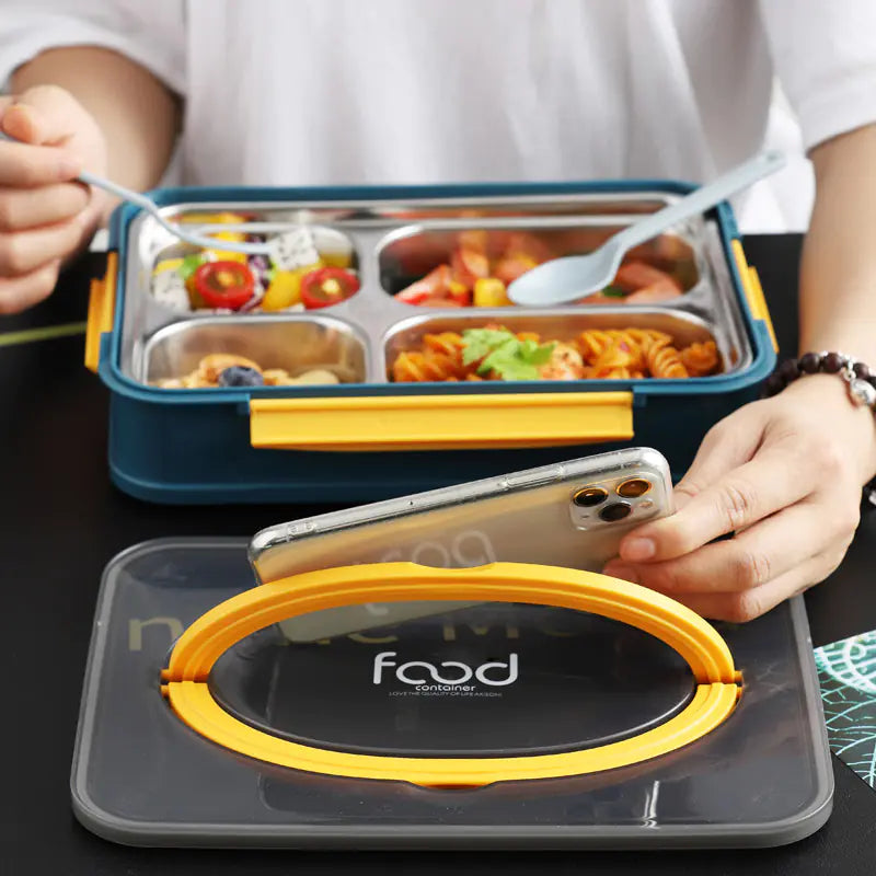 Unicorn Stainless Steel Lunch Box for Students and Adults