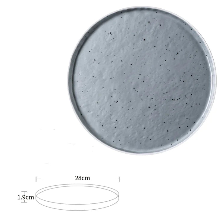 European Ceramic Plate for Steak and Dishes