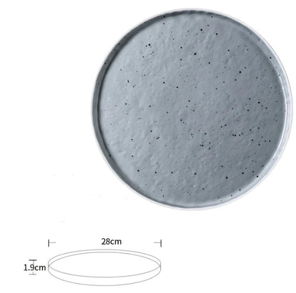 European Ceramic Plate for Steak and Dishes