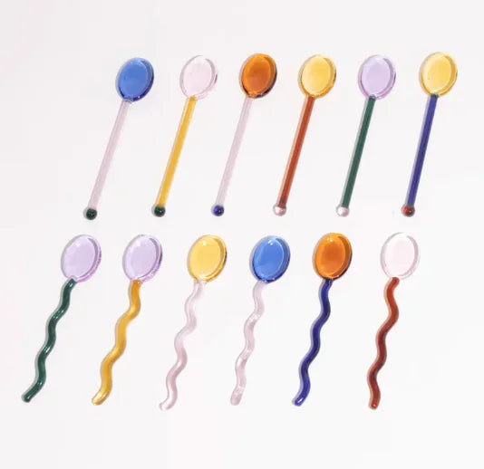 Candy Color Glass Spoon