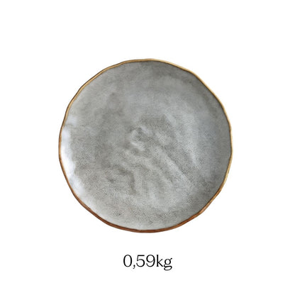 Creative Ceramic Dinner Plate - Round Nordic Design