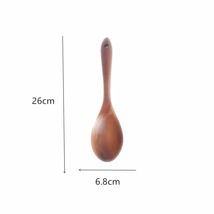 RiceCraft Duo – Non-Stick Pan & Wooden Spoon Set